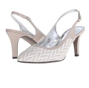 David Tate Bella leather sling back  SZ 10